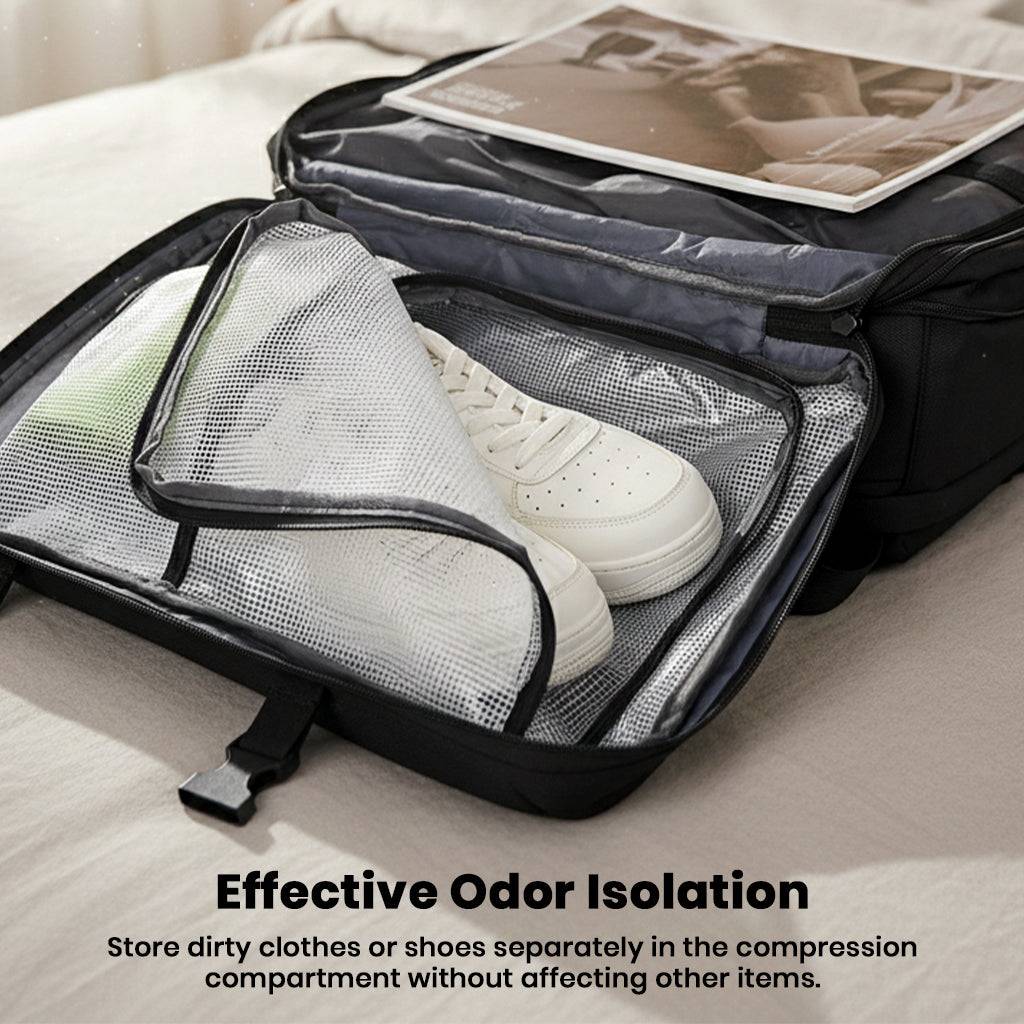 TECPHILE – Airbag Vacuum Backpack 36-55L Expandable Laptop Bag - Image 6