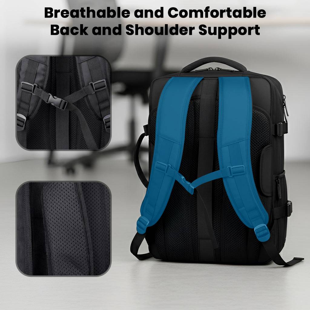 TECPHILE – Airbag Vacuum Backpack 36-55L Expandable Laptop Bag - Image 9