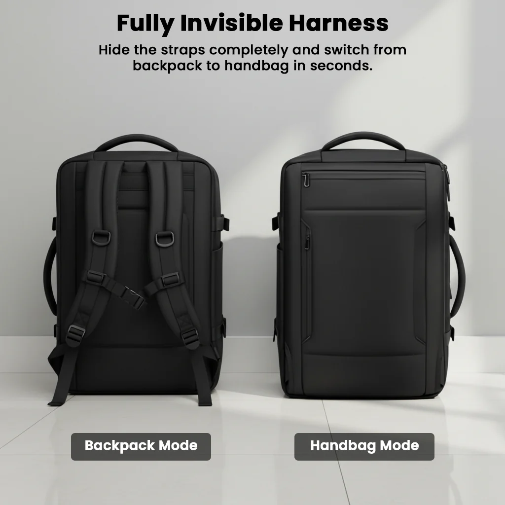 TECPHILE – AirFlex 35L Vacuum Backpack for Travelling fit for 16” Laptop Bag - Image 10