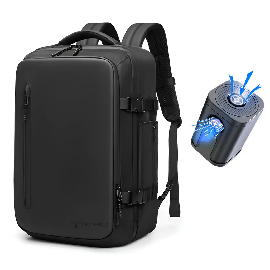 TECPHILE – AirFlex 35L Vacuum Backpack for Travelling fit for 16” Laptop Bag - Image 15