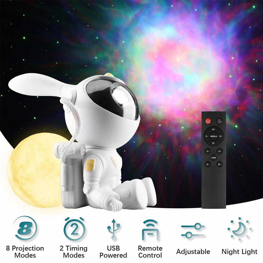 TECPHILE - Astronaut Galaxy Projector with Remote Control - Image 3