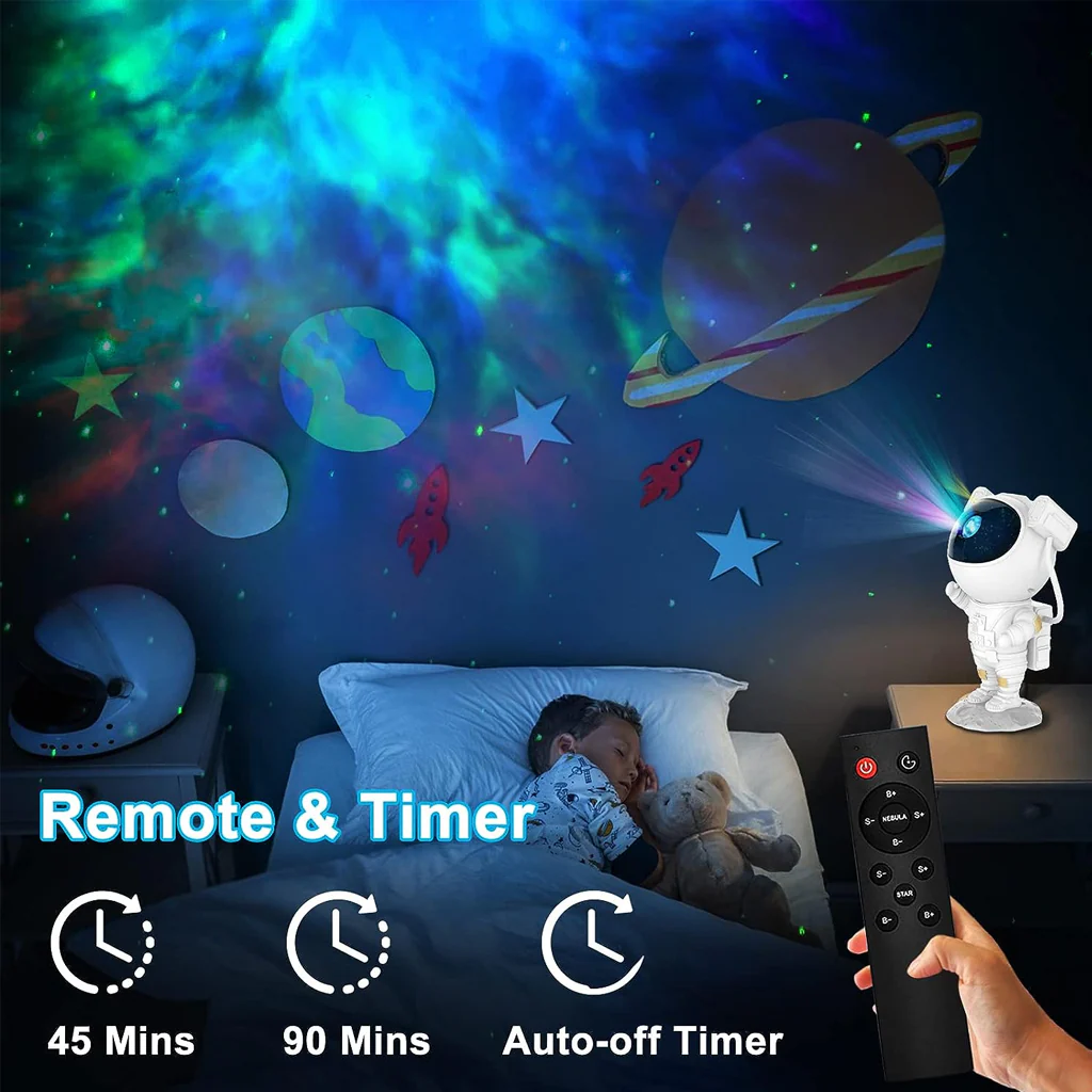 TECPHILE - Astronaut Galaxy Projector with Remote Control - Image 4