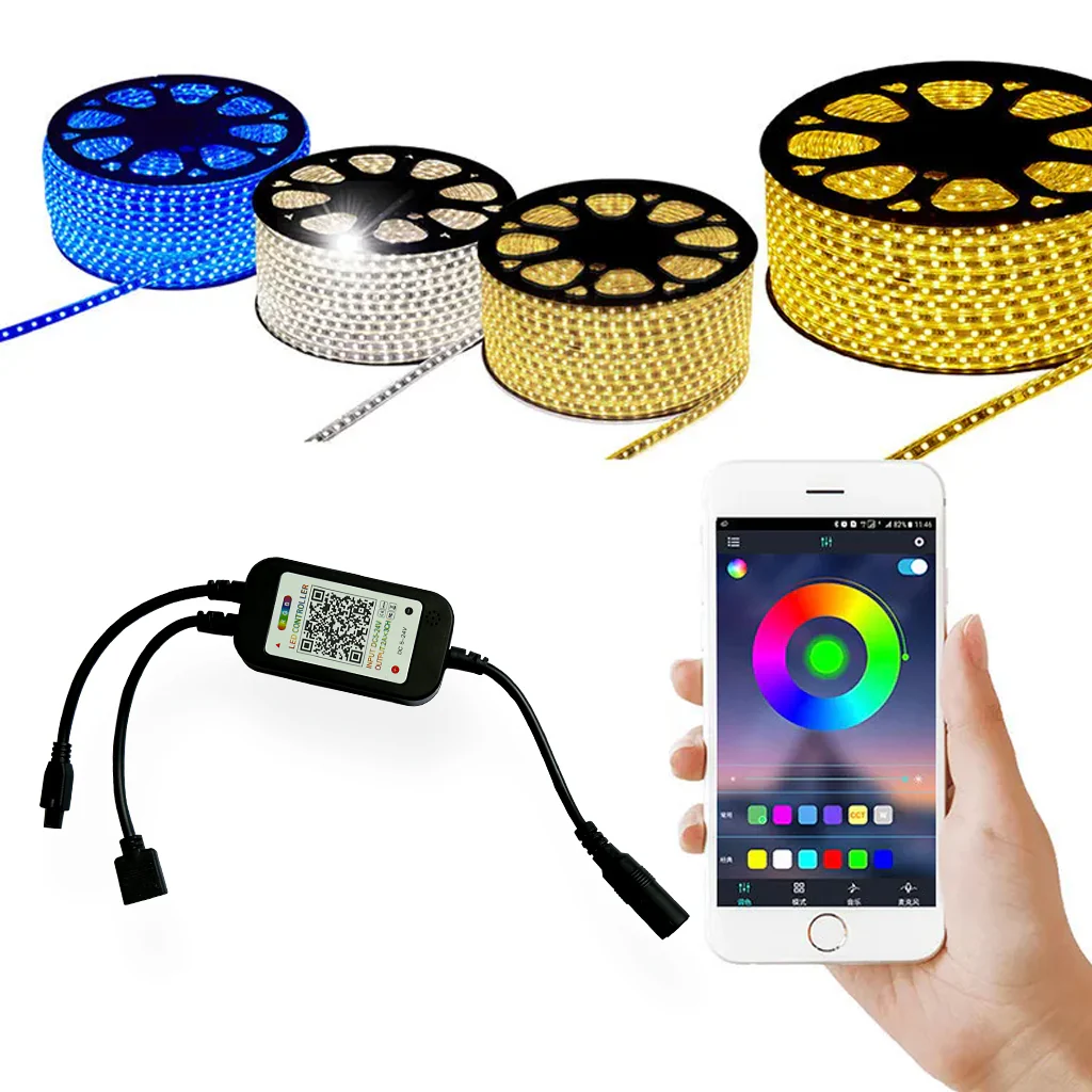 TECPHILE - Bluetooth RGB LED Strip Controller with 44 Keys Remote - Image 2