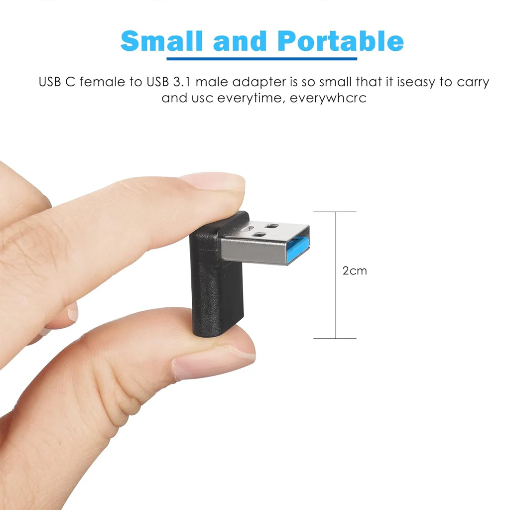 TECPHILE - CA2 USB-C Female to USB-A Male OTG Adapter - Image 3