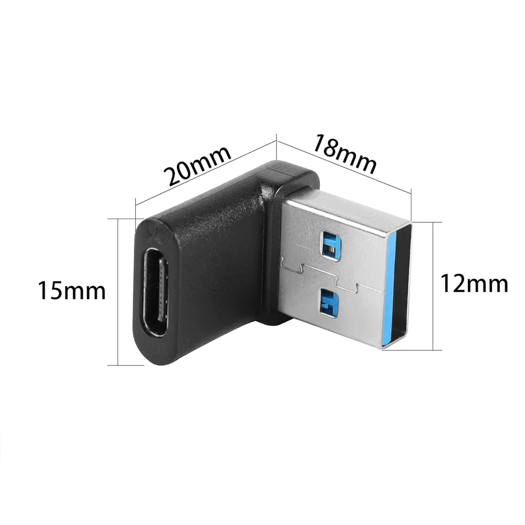 TECPHILE - CA2 USB-C Female to USB-A Male OTG Adapter - Image 4