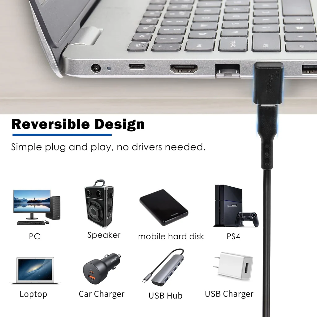TECPHILE - CA2 USB-C Female to USB-A Male OTG Adapter - Image 7