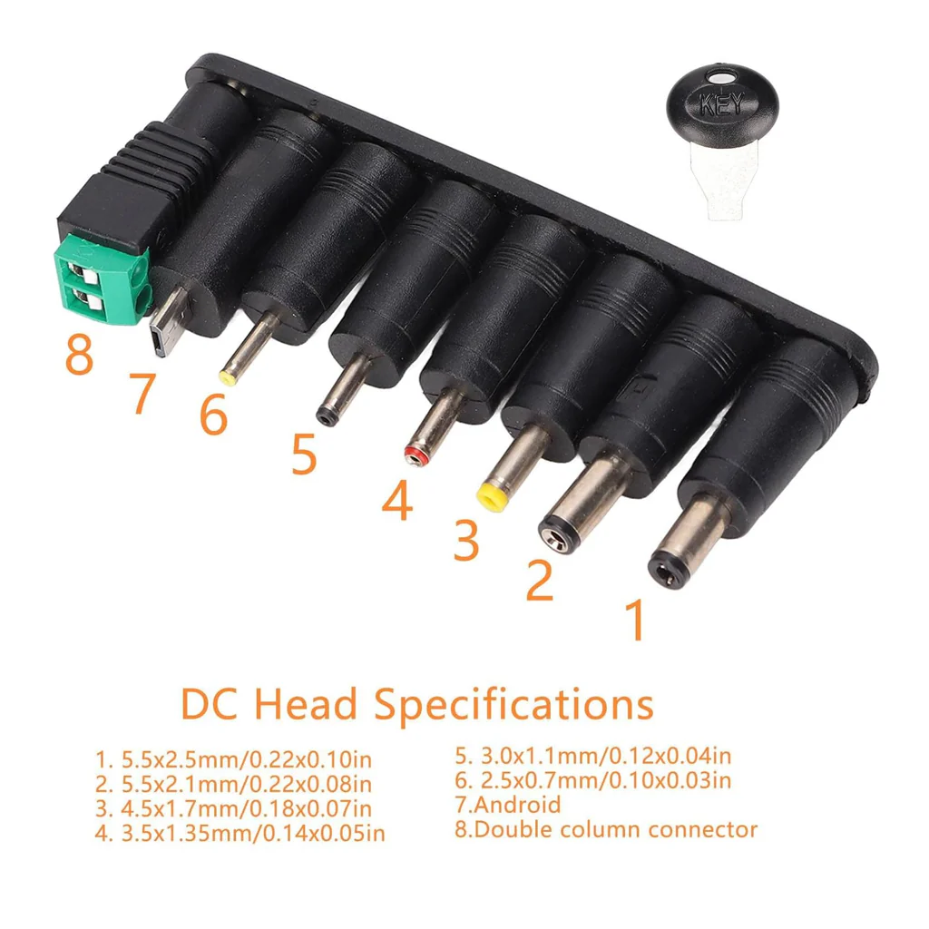TECPHILE - CA31X Multifunctional 8-Pin Laptop DC Power Adapter Kits - Image 2