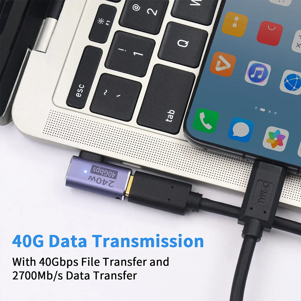 TECPHILE 240W PD Type C Male to Type C Female Adapter - Image 12