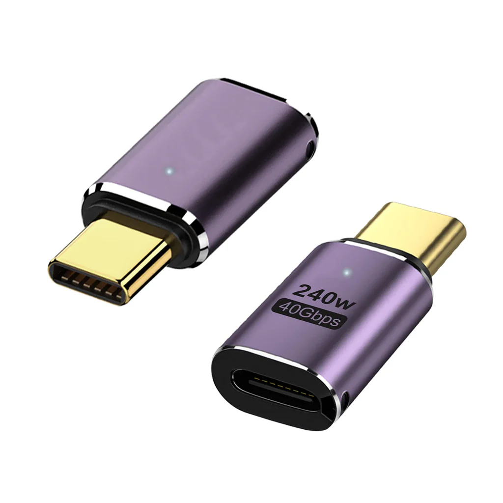 TECPHILE 240W PD Type C Male to Type C Female Adapter - Image 2