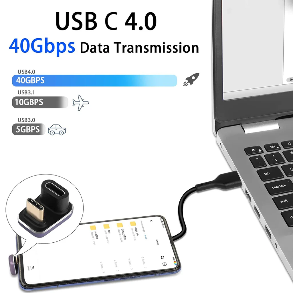 TECPHILE 240W PD Type C Male to Type C Female Adapter - Image 20