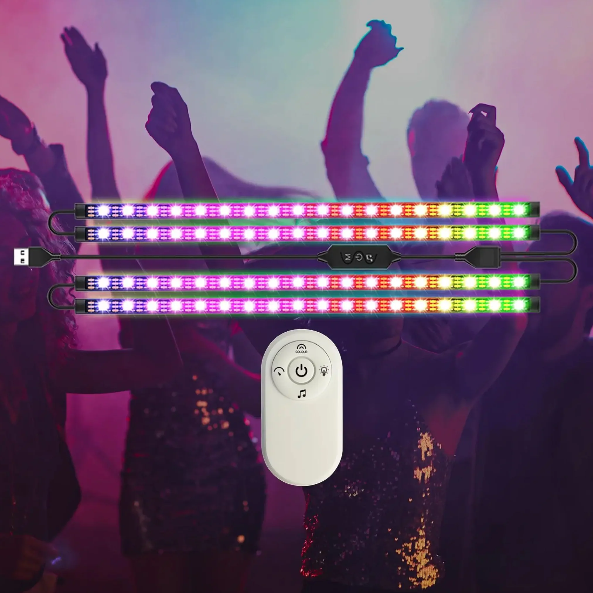 TECPHILE Car Atmosphere Rainbow RGBIC LED light - Image 3