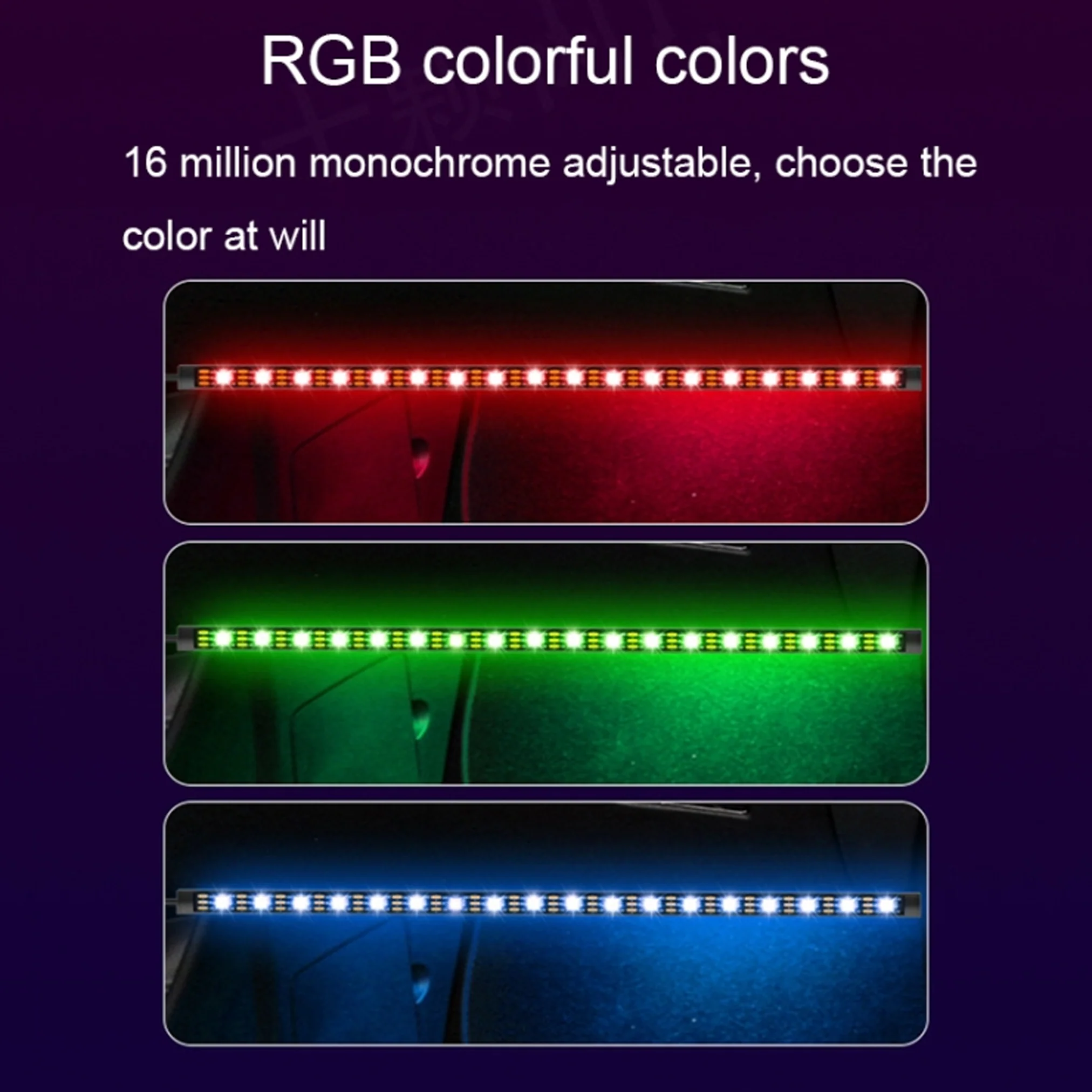 TECPHILE Car Atmosphere Rainbow RGBIC LED light - Image 4