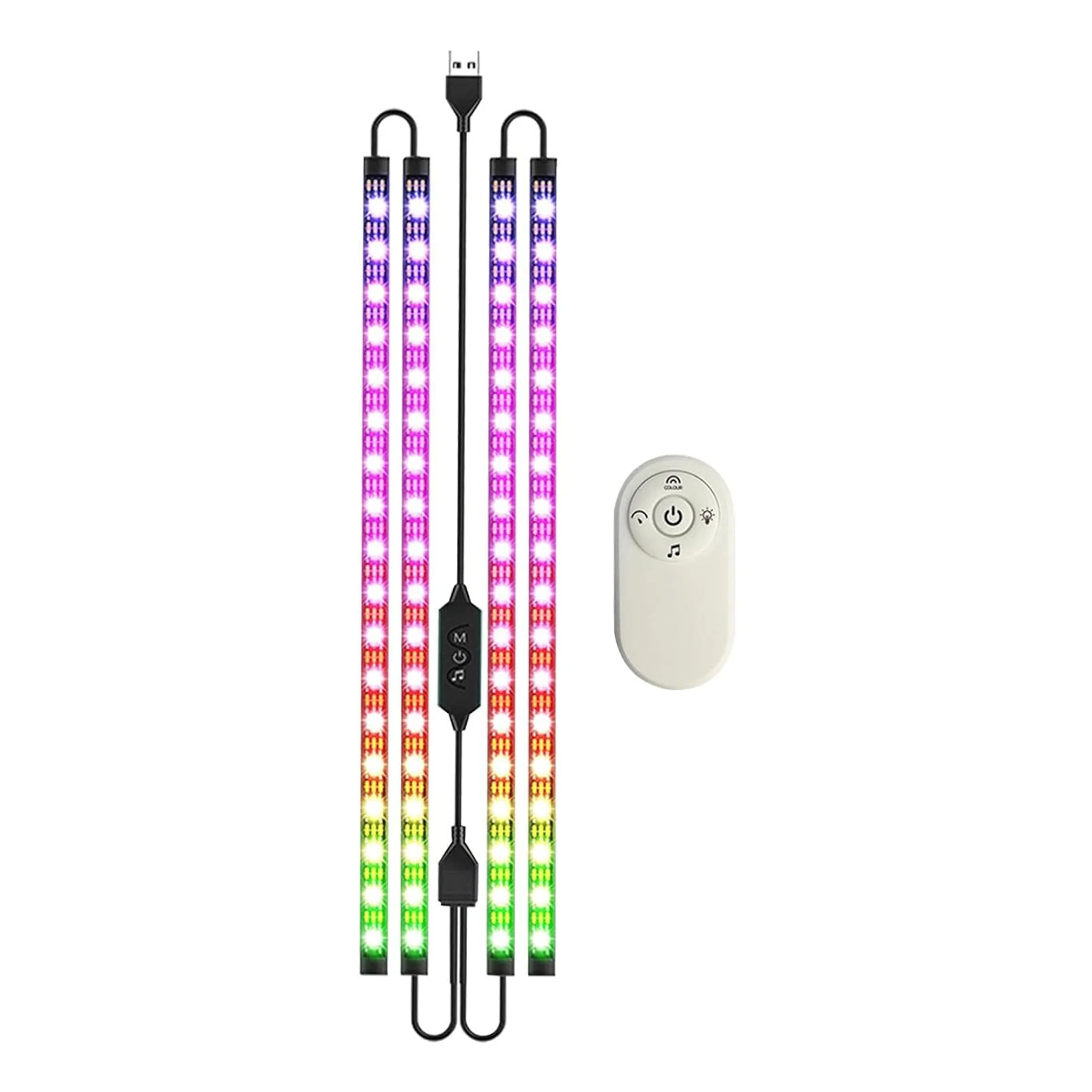 TECPHILE Car Atmosphere Rainbow RGBIC LED light - Image 5