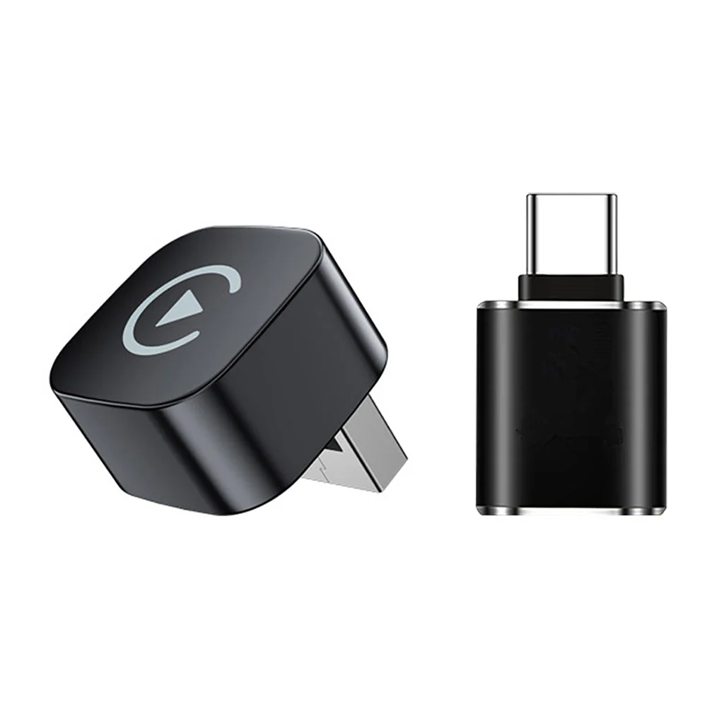 TECPHILE CarDock Wired to Wireless CarPlay & Android Auto USB Adapter