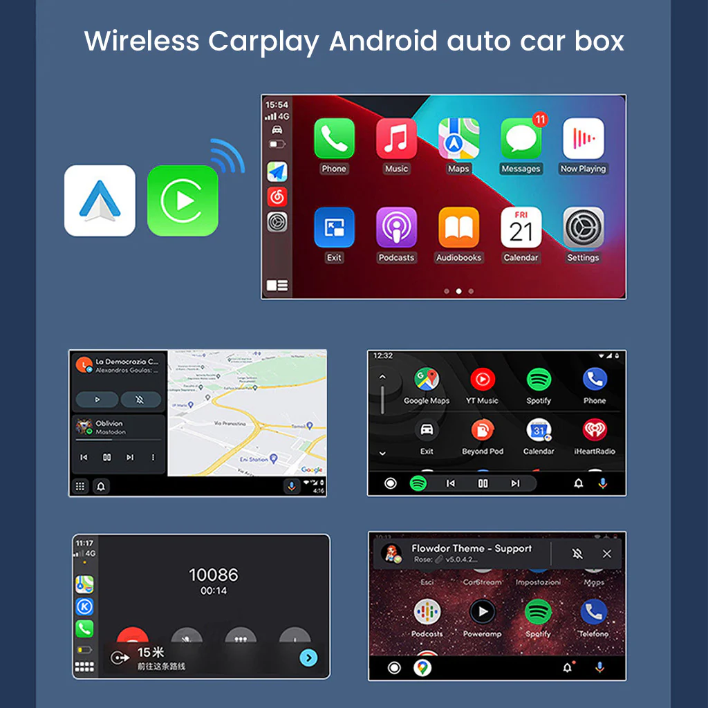 TECPHILE CarDock Wired to Wireless CarPlay & Android Auto USB Adapter - Image 10