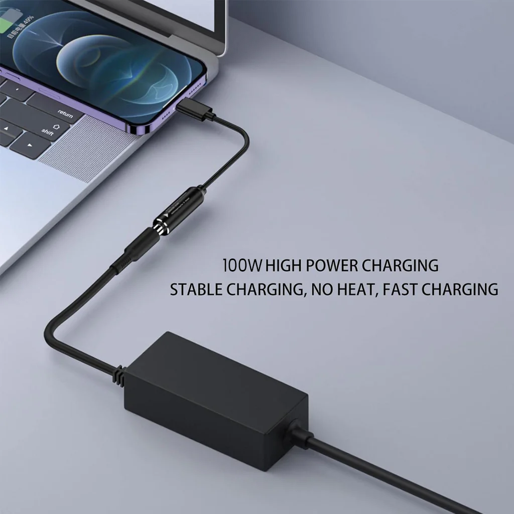 TECPHILE CC6 Type-C Male to Female Laptop Charging Cable - Image 2