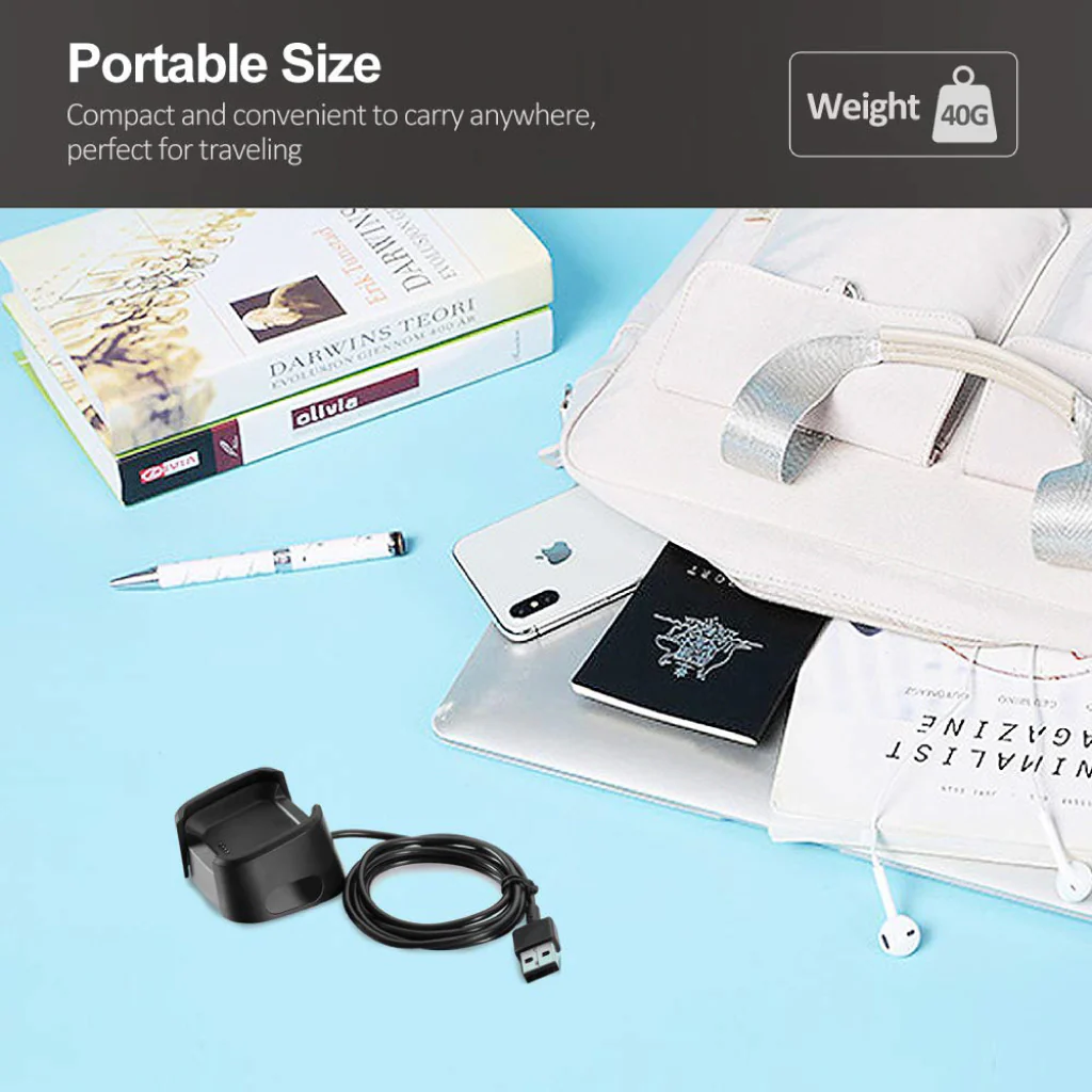 TECPHILE - Charger Dock Cable Compatible Versa 2 Smartwatch - Image 8