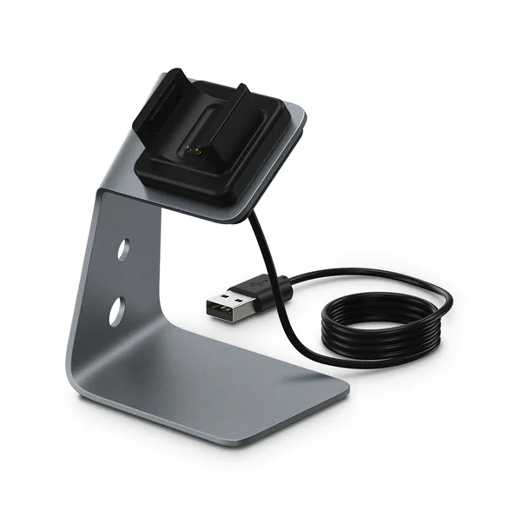 TECPHILE - USB Charging Dock Stand for Fitbit Charge 3 /Charge 4