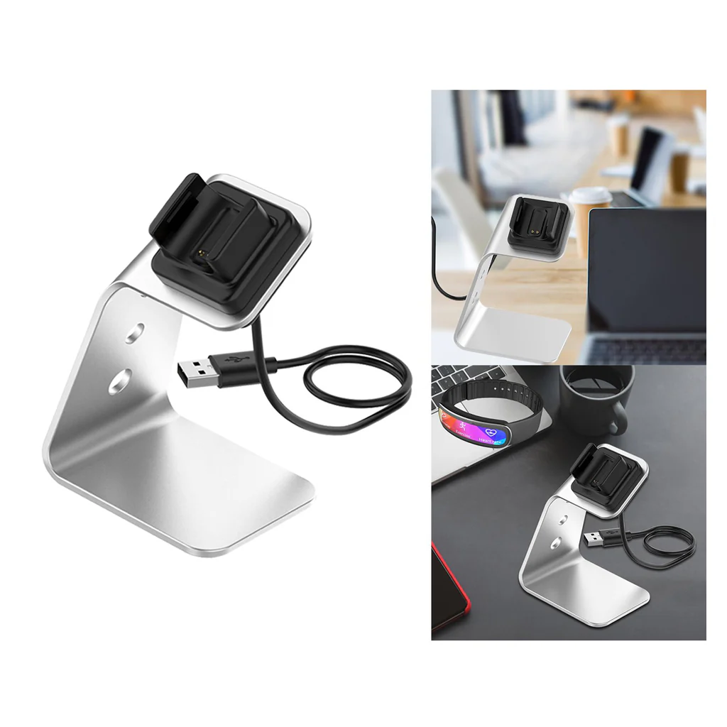 TECPHILE - USB Charging Dock Stand for Fitbit Charge 3 /Charge 4 - Image 6