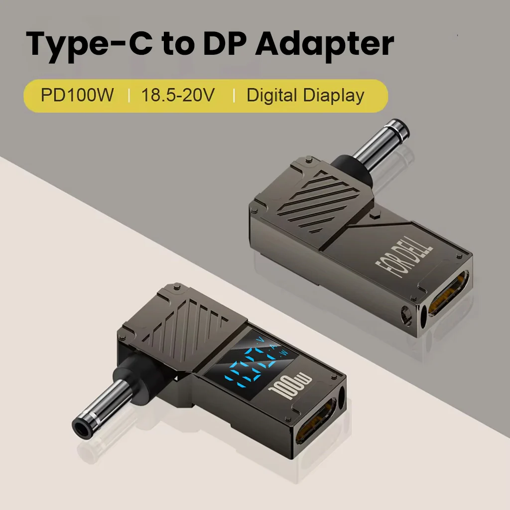 TECPHILE- DC to Type-C Adapter with Digital Display - Image 3