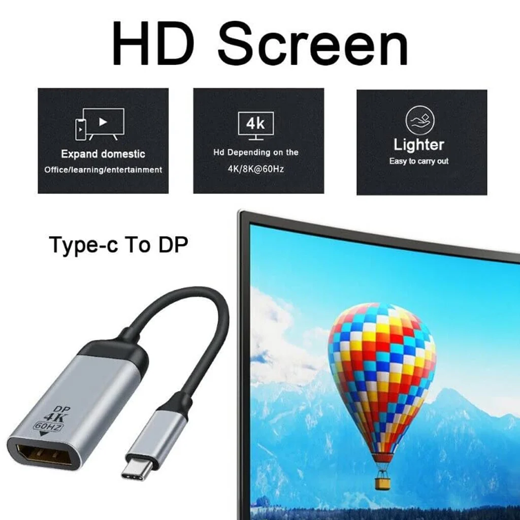 TECPHILE DP to Type-C 4K@60Hz Adapter Converter - Image 12