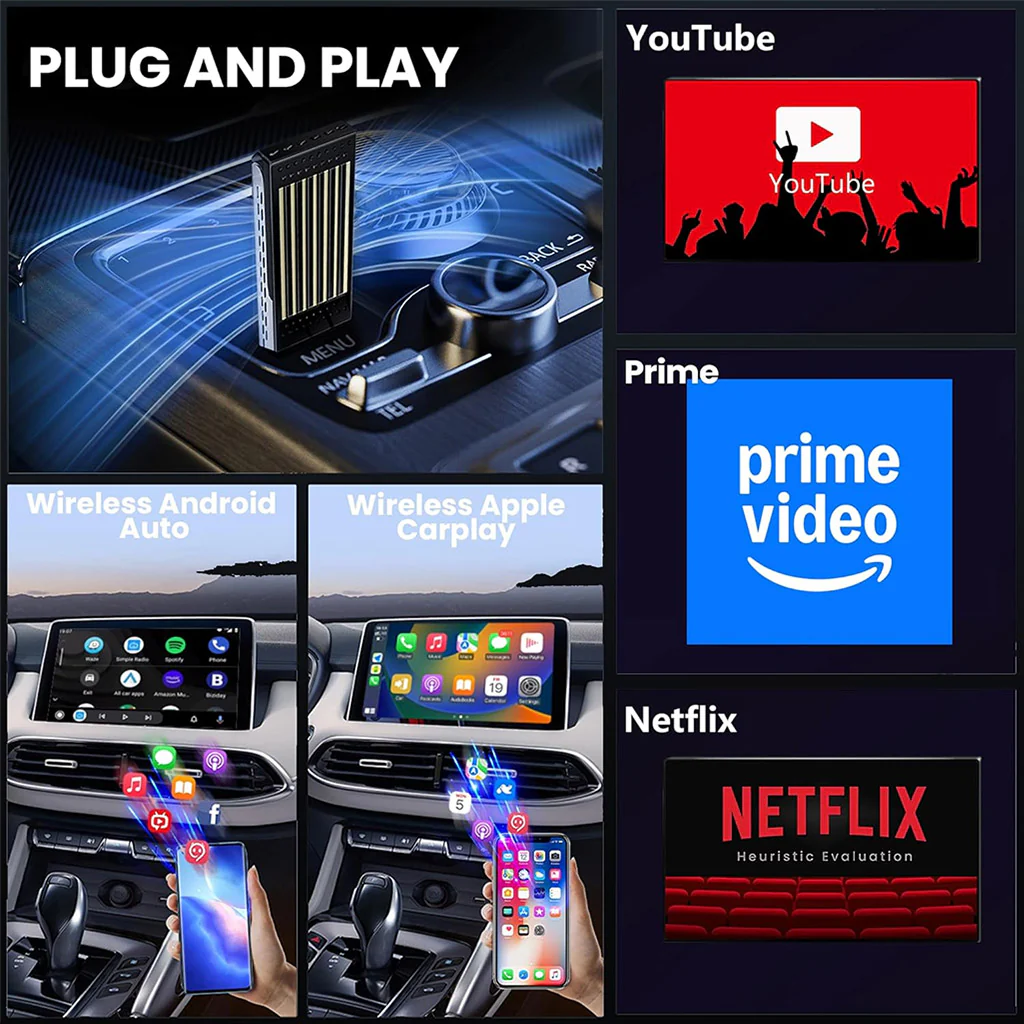 TECPHILE - DroidDrive Android 13 AI Box with Wireless CarPlay & Android Auto - Image 7