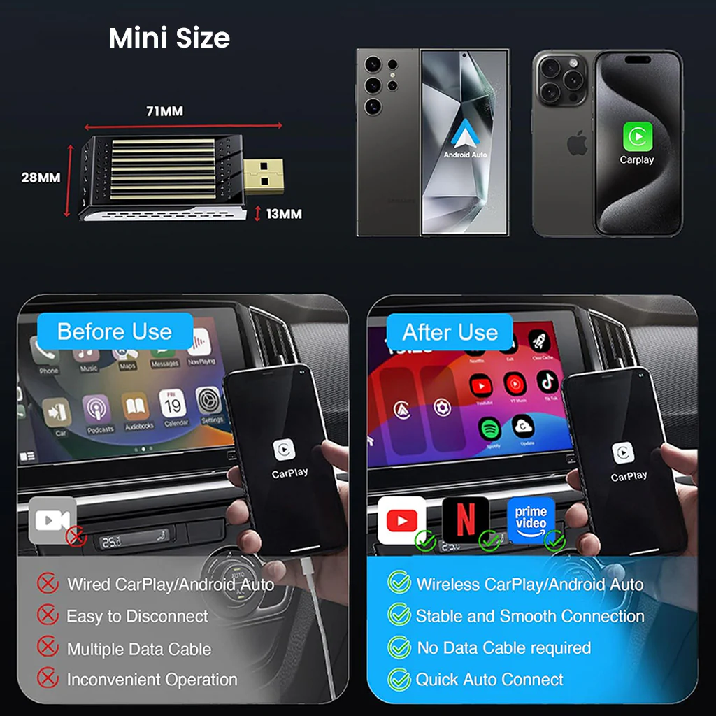 TECPHILE - DroidDrive Android 13 AI Box with Wireless CarPlay & Android Auto - Image 8
