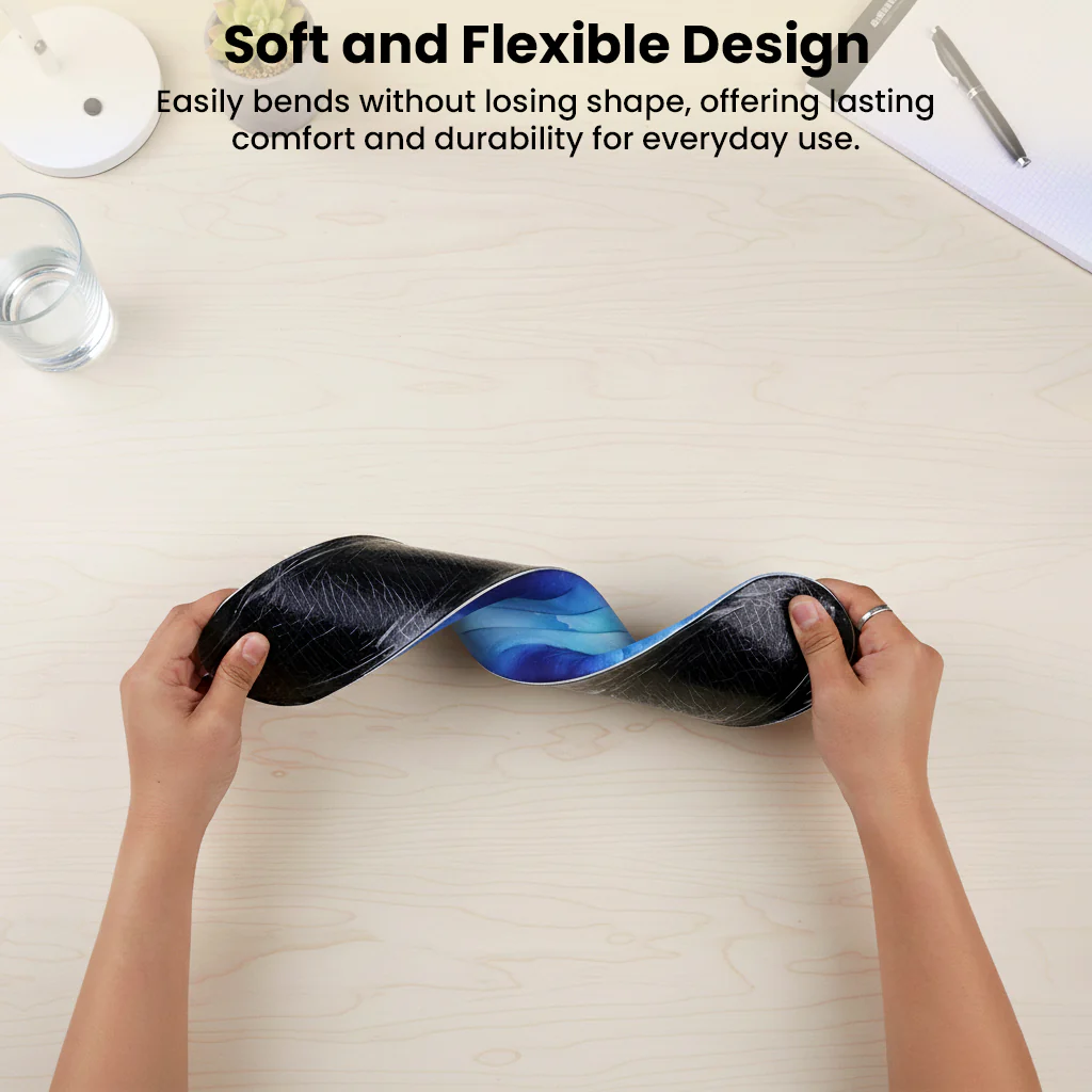 TECPHILE – Ergonomic Gel Mouse Pad, Keyboard Wrist Support, Coaster & Desk Mat Set Galaxy Design - Image 6