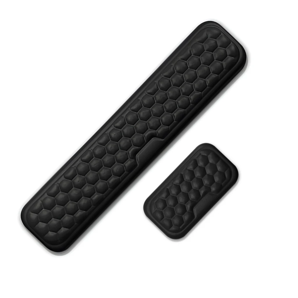 TECPHILE - Set of 2 Memory Foam Keyboard and Mouse Wrist Rest