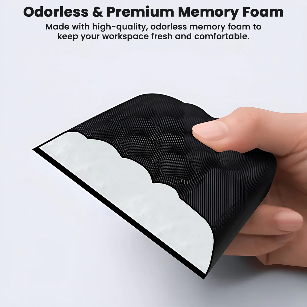 TECPHILE - Set of 2 Memory Foam Keyboard and Mouse Wrist Rest - Image 3