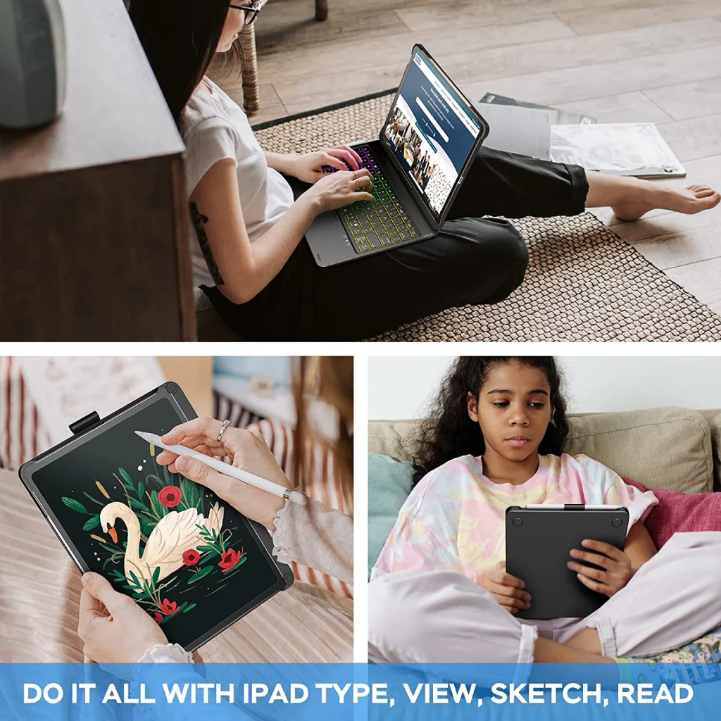 TECPHILE - F109ATS Keyboard Case for iPad - Image 4