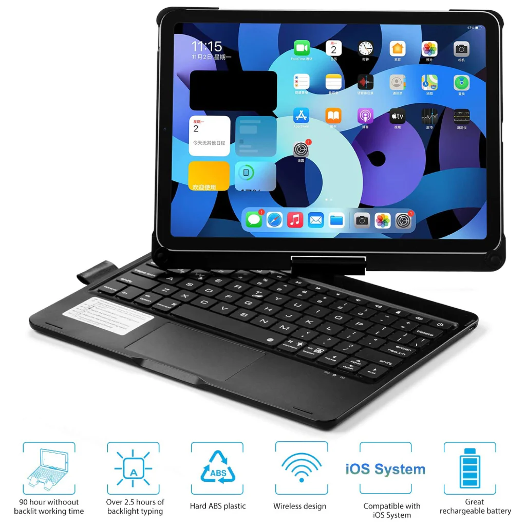 TECPHILE - F109ATS Keyboard Case for iPad - Image 8