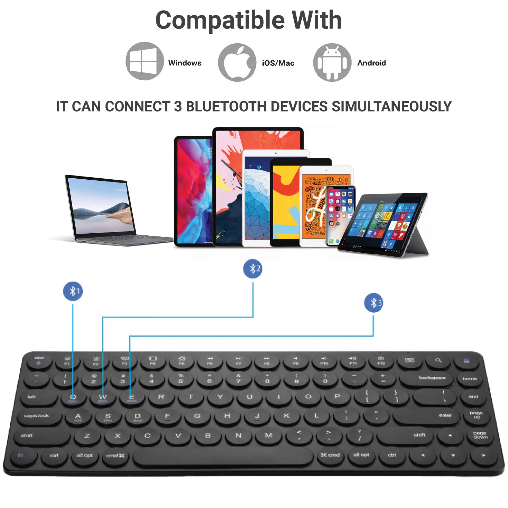 TECPHILE - F901 Wireless Keyboard - Image 5