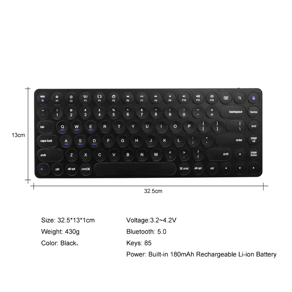 TECPHILE - F901 Wireless Keyboard - Image 6