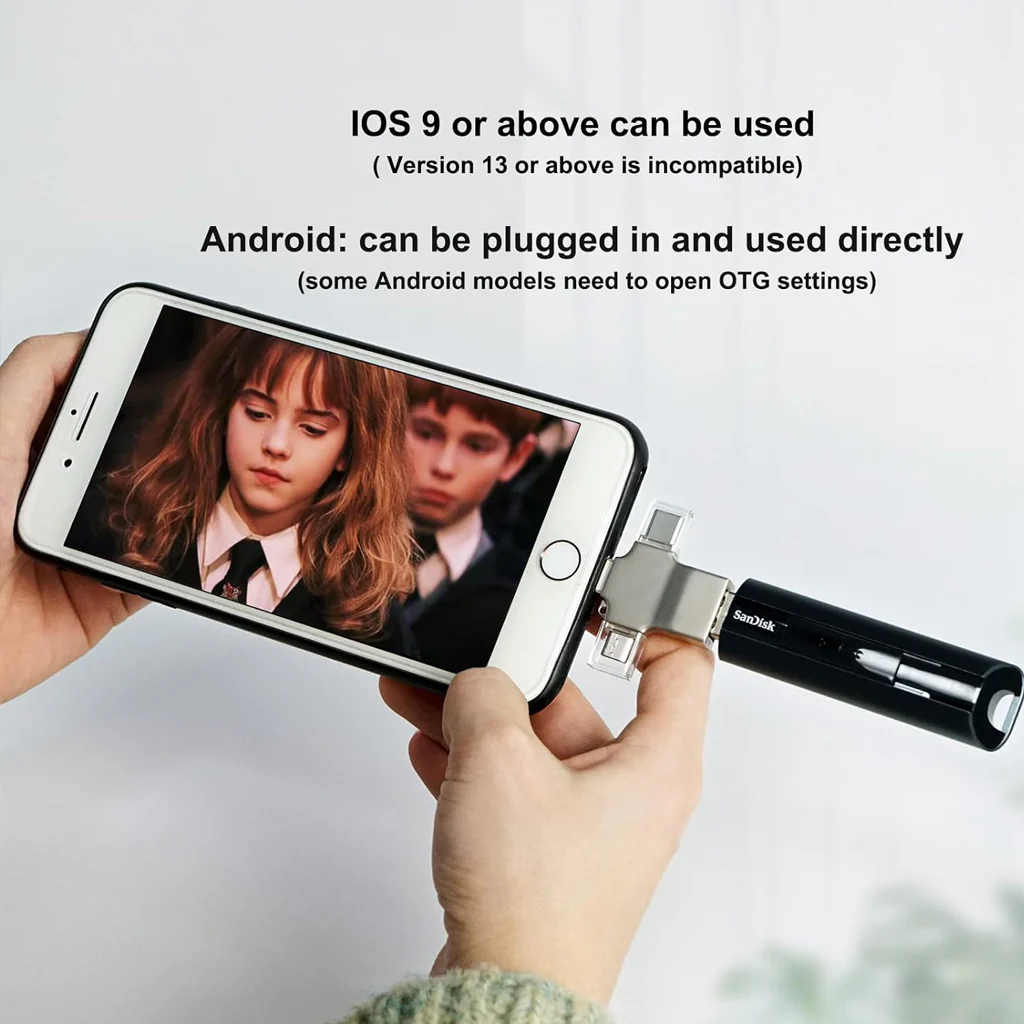 TECPHILE Lightning, Micro USB, USB 3.0, and Type-C 4-IN-1 OTG Adapter - Image 6