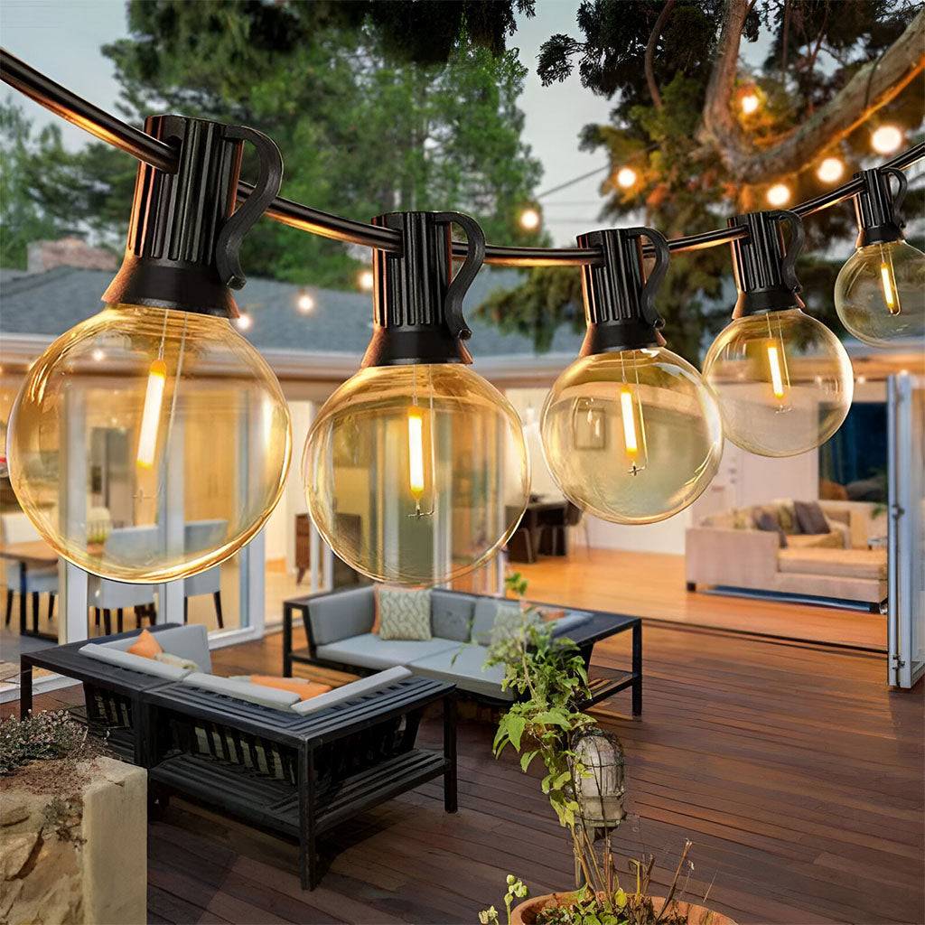 TECPHILE - G40 Outdoor String Lights Waterproof & Shatterproof Bulbs - Image 11