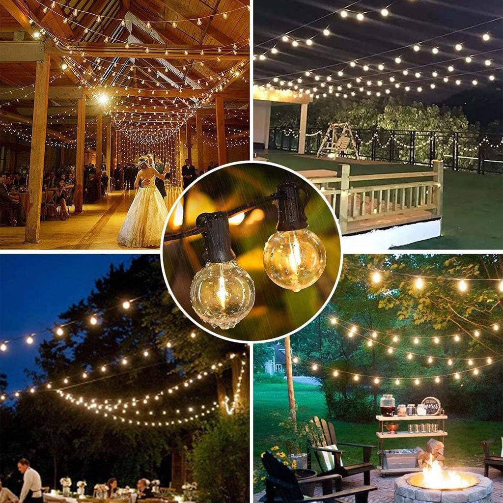 TECPHILE - G40 Outdoor String Lights Waterproof & Shatterproof Bulbs - Image 14