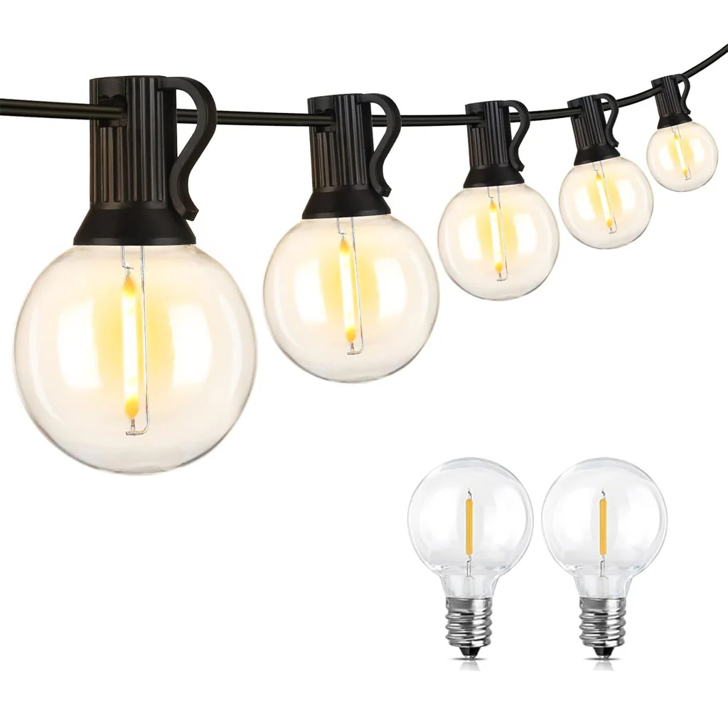 TECPHILE - G40 Outdoor String Lights Waterproof & Shatterproof Bulbs - Image 15