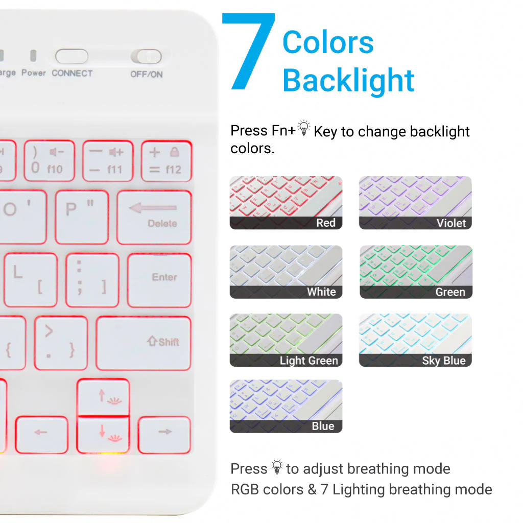 TECPHILE - HB028D Wireless Keyboard - Image 10