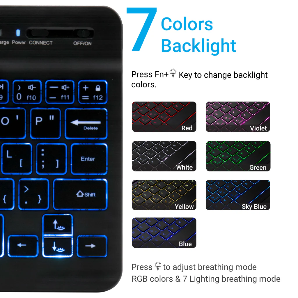 TECPHILE - HB028D Wireless Keyboard - Image 4