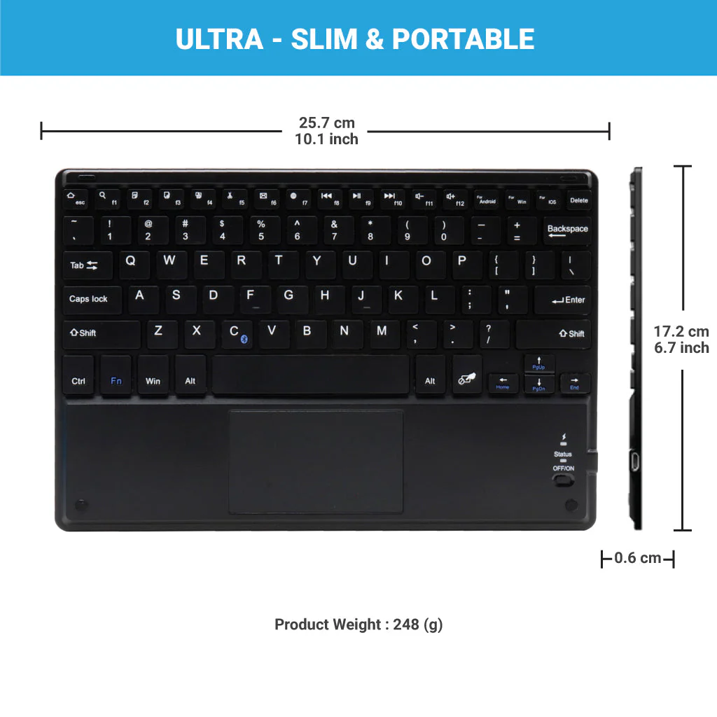 TECPHILE - HB092C Wireless Keyboard - Image 5