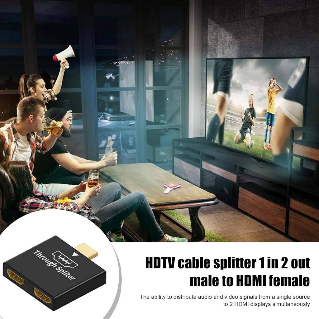 TECPHILE HDMI to HDMI Splitter Adapter - Image 2