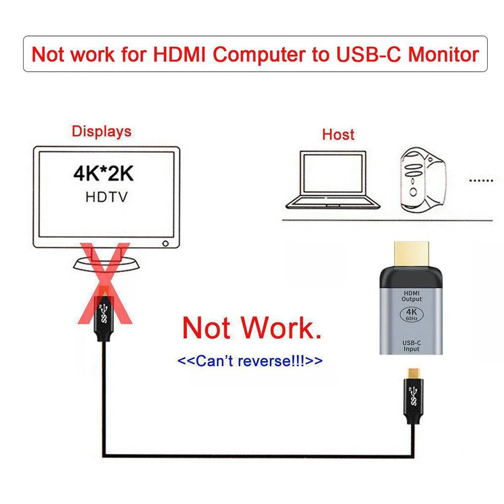 TECPHILE HDMI to Type-C Portable Converter Adapter - Image 2