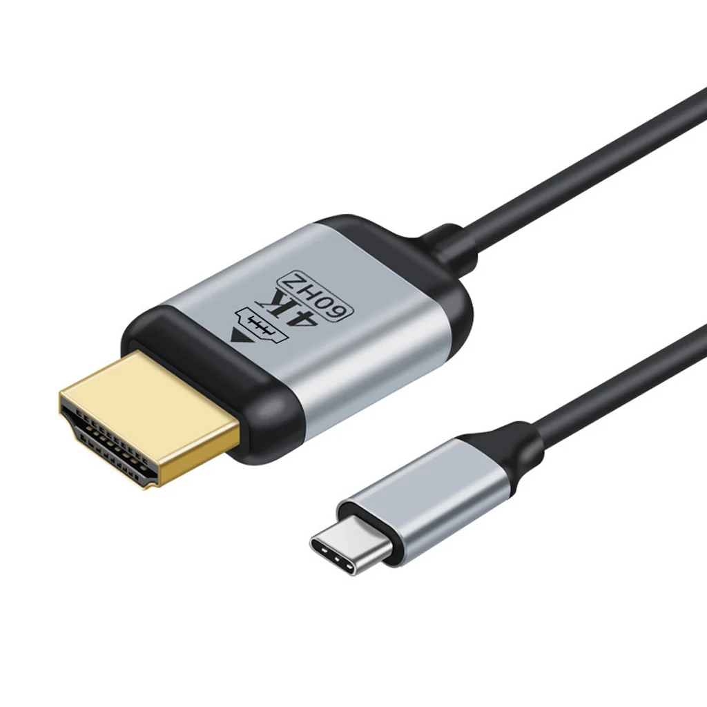 TECPHILE 4K@60Hz HDMI Male to Type-C Male Converter Cable