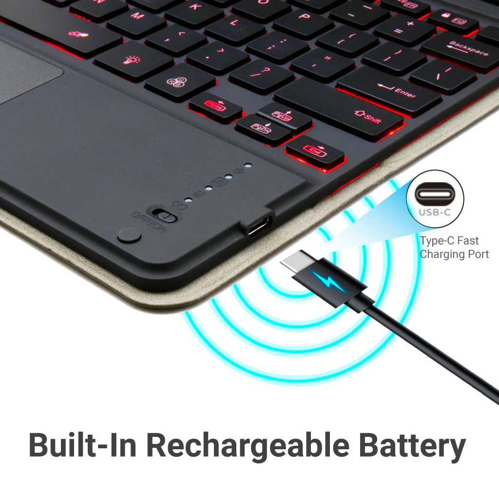 TECPHILE - HK131T Wireless Keyboard Case For iPad Pro 12.9 (Demo Unit) - Image 4