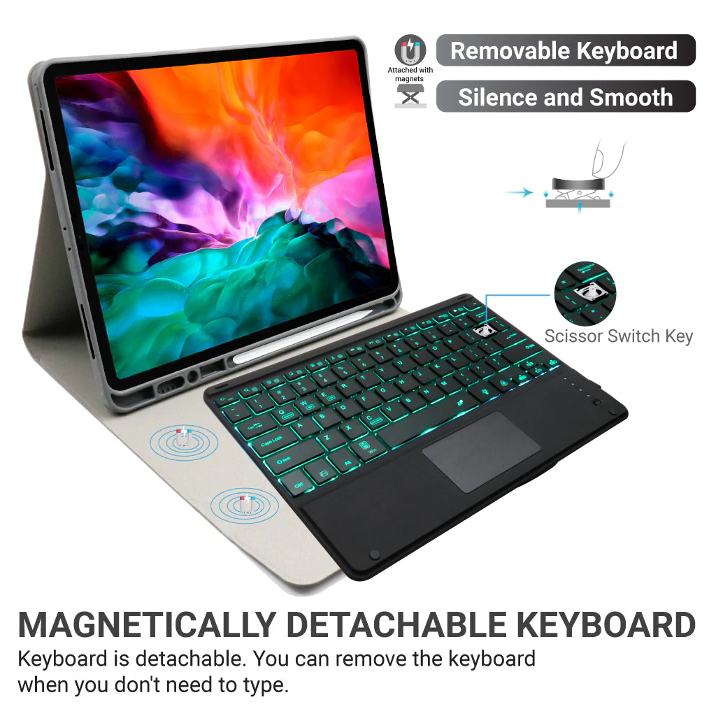 TECPHILE - HK131T Wireless Keyboard Case For iPad Pro 12.9 (Demo Unit) - Image 6