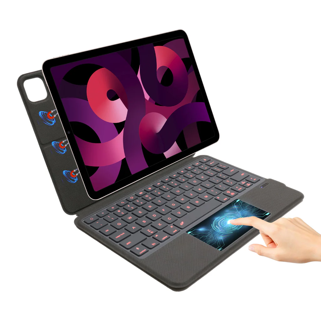TECPHILE - J3125-6D Wireless Keyboard Case for iPad