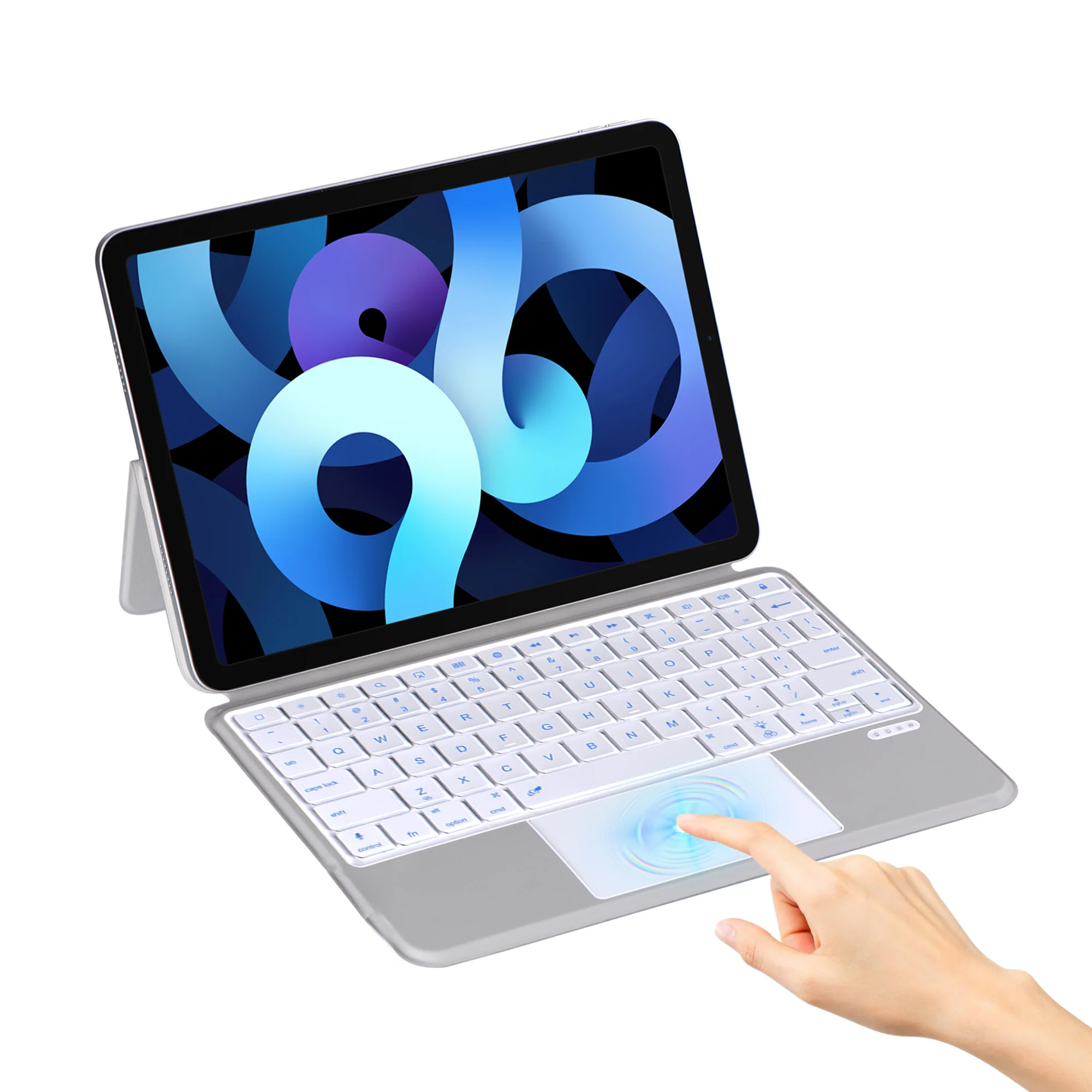 TECPHILE - J3125-6D Wireless Keyboard Case for iPad - Image 8