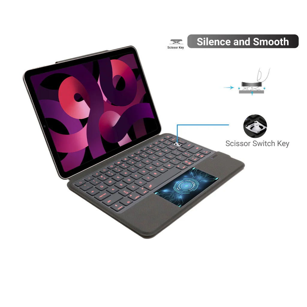 TECPHILE - J3125-6D Wireless Keyboard Case for iPad Air(Demo Unit) - Image 5