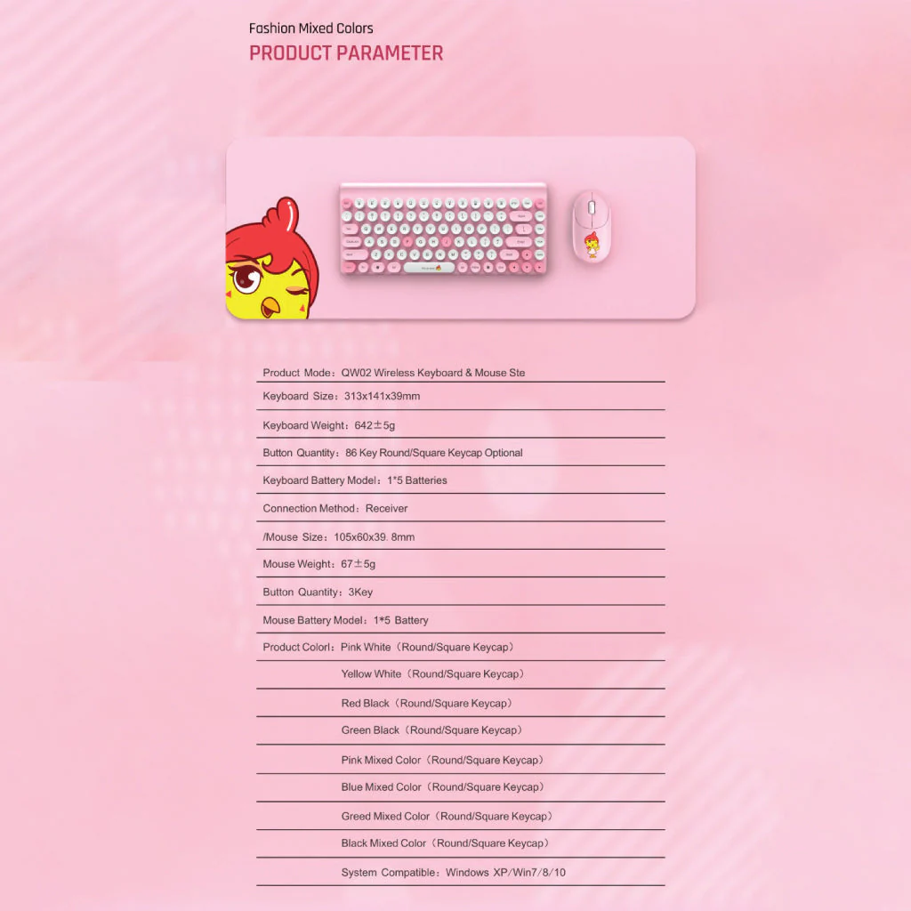 TECPHILE - J7 Wireless keyboard & Mouse Set - Image 21